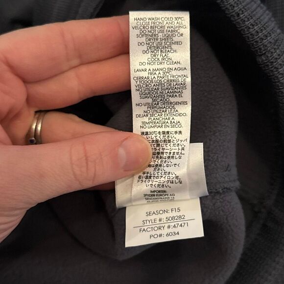 Spyder Grey Full Zip Jacket Women’s US Large - Picture 8 of 8